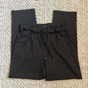 Hilary Radley Womens Black Pull On Drawstring Straight Leg Pants D5079-E2485 M